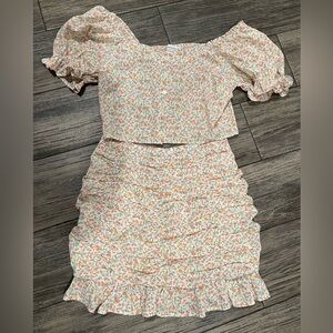 Love riche floral skirt set